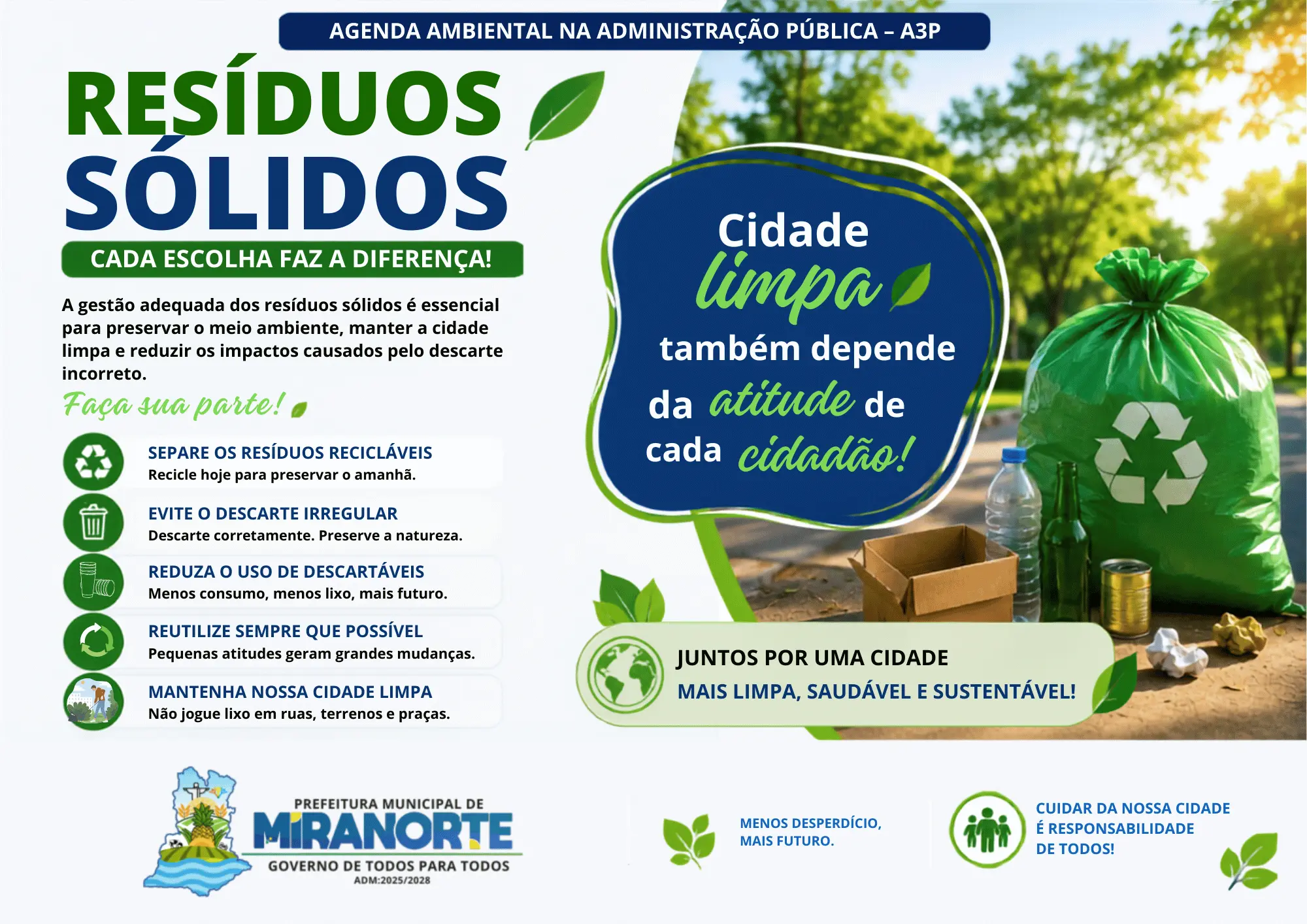 MIRANORTE FORTALECE AÇÕES DE SUSTENTABILIDADE E CONSCIENTIZAÇÃO AMBIENTAL NOS ÓRGÃOS PÚBLICOS